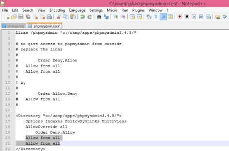 Edit the deny keywords